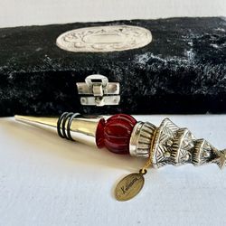 Katherine"s Collection Metal Christmas Tree Wine Stopper High Quality 