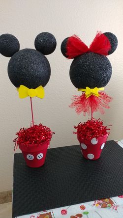 Mickey and Minnie centerpieces