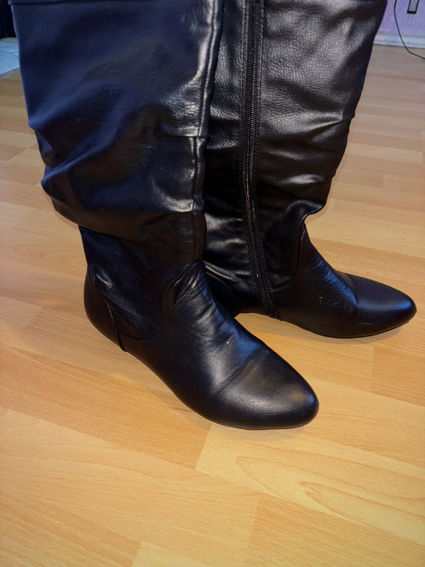 Black Leather Boots 