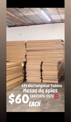 6ft Tables Mesas De 6pies