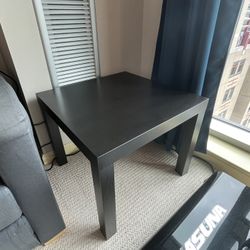 Side Table Black Wood