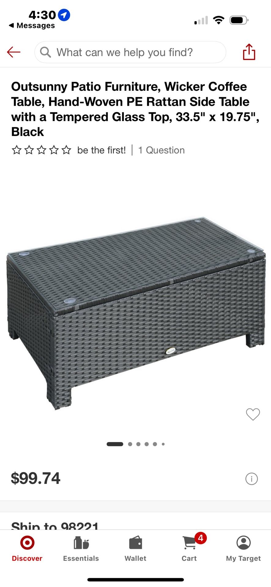 Outdoor Coffee Table