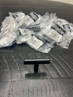 GlideRite Matte Black T-Bar Cabinet Knobs – Lot