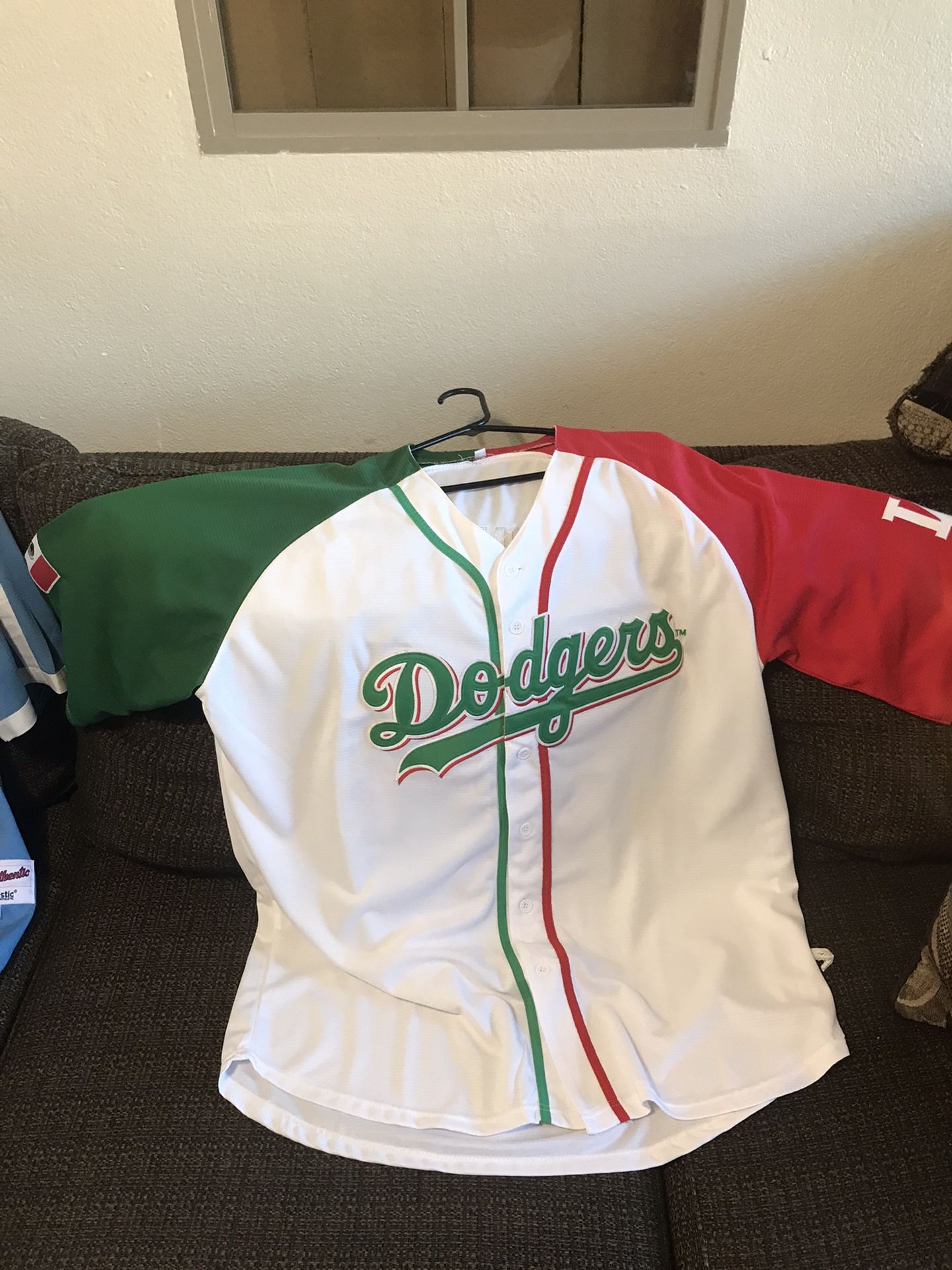 Mexico Flag Colors LA Dodgers Jersey