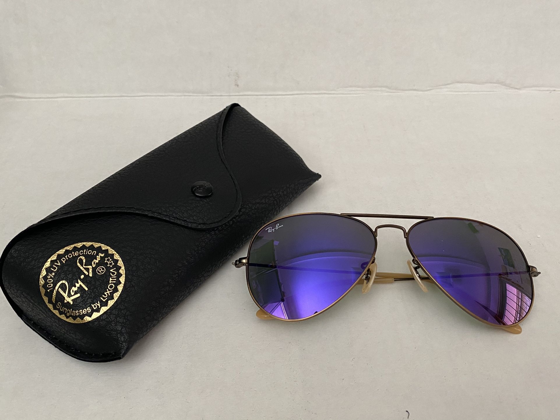 Ray Ban RB3025 167/1M 58mm Brushed Bronze Demi Shiny Grey Mirror