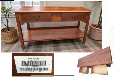 Maple Wood Ethan Allen Country Crossings Sideboard, Console Table 