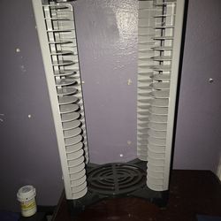 Grey Black DVD Storage Tower or games