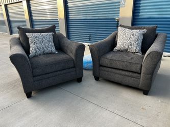 Brand New. (Set of 2) Lane Furniture Sofa Chair. Pewter color. $499