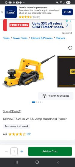 Dewalt Handheld Planer