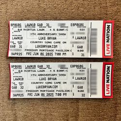 (2) Luke Bryan Tickets
