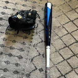 A950 11.5 Baseball Glove  With 33 Inch Drop 3 Easton Bat 