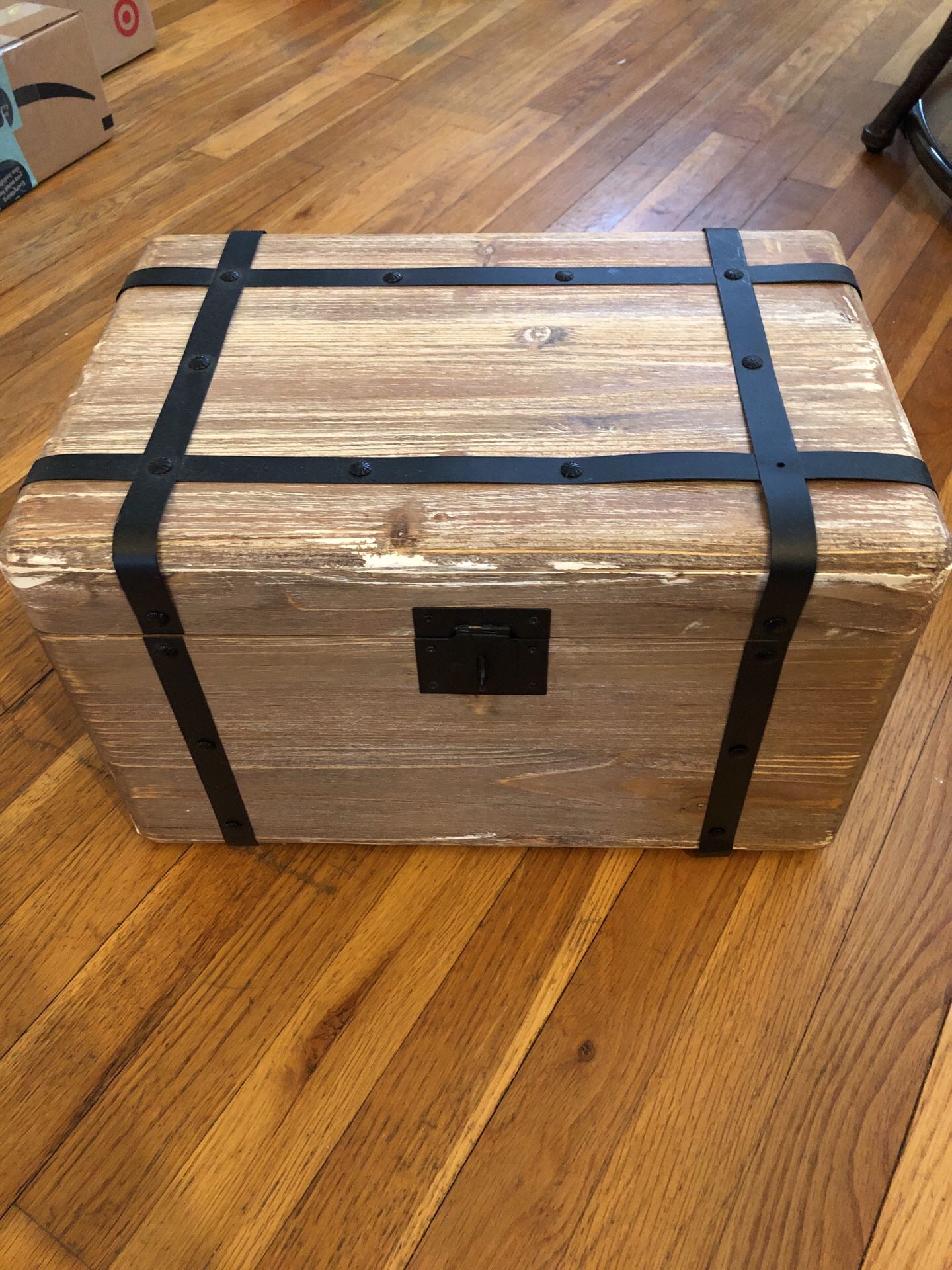 Small wood storage chest