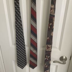 3 Silk Designer Ties