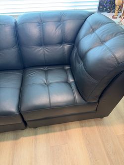 Black Leather couch - Abbyson