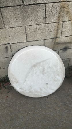 White Rear Wheel Cover Rav4