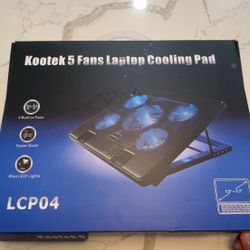 Kootek 5-Fan Laptop Cooling Pad – New/Open Box
