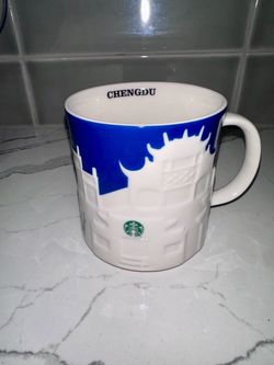 NEW Starbucks Collector Relief Series Chengdu Ceramic Mug, 16 Oz