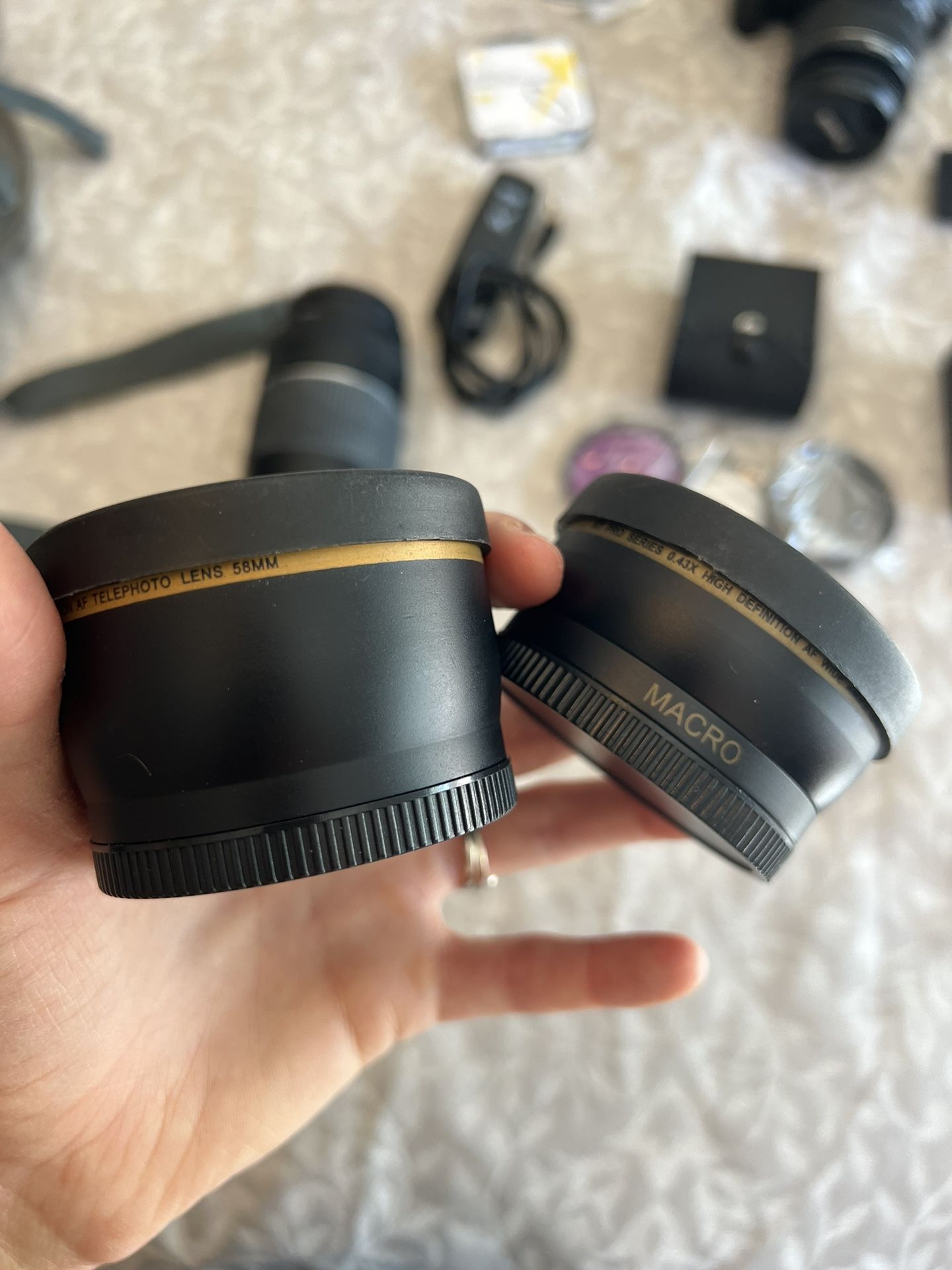 Telephoto and Wide Angle Lenses 58 mm Camera