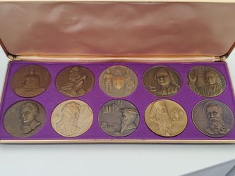 Franklin Mint The World's Greatest Sculptures Coin Set of 10