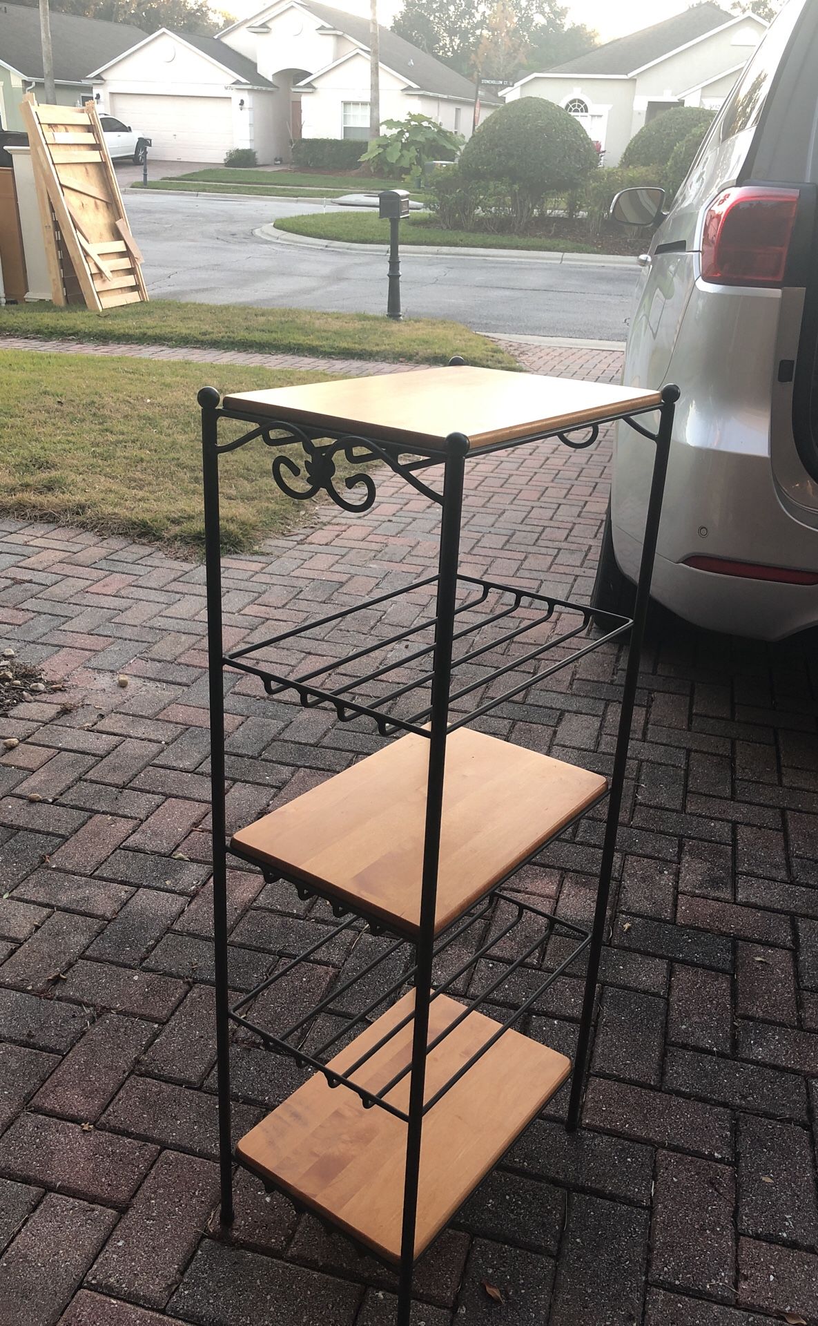 Longaberger 5 Tier Wrought Iron Shelves