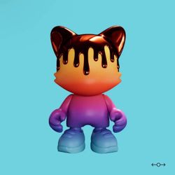 Superplastic Rainbow Red Chrome Drip