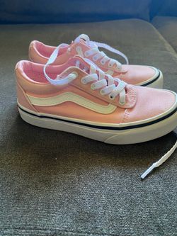 Kids pink vans 12c
