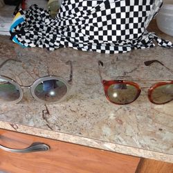 Prada's And Phillip Lim Sunglasses 🕶️ Used Normal Were Scratches And Cracked On A Prada's Lense