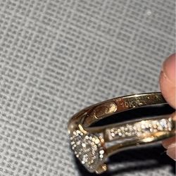 10 k gold heart ring