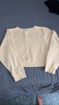 Women’s Yellow crop sweatshirt by Pink