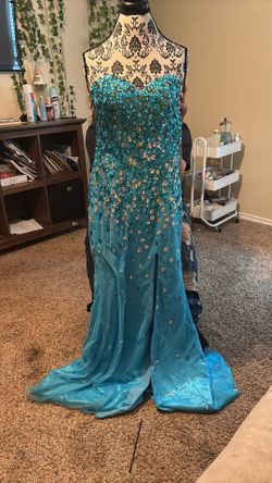 Blue Jewel Gown