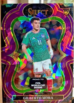 2025-26 Panini Select FIFA Gilberto Mora #125 Mezzanine Purple Ice /599 RC