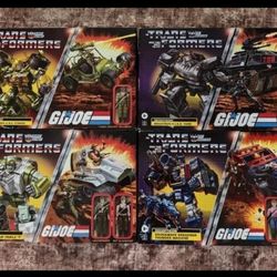 Transformers/G.I. Joe Mash-Up Full Set - Bumblebee A.W.E. Striker Megatron H.I.S.S. Tank Kup Triple "T: Soundwave Dreadnok Thunder Machine