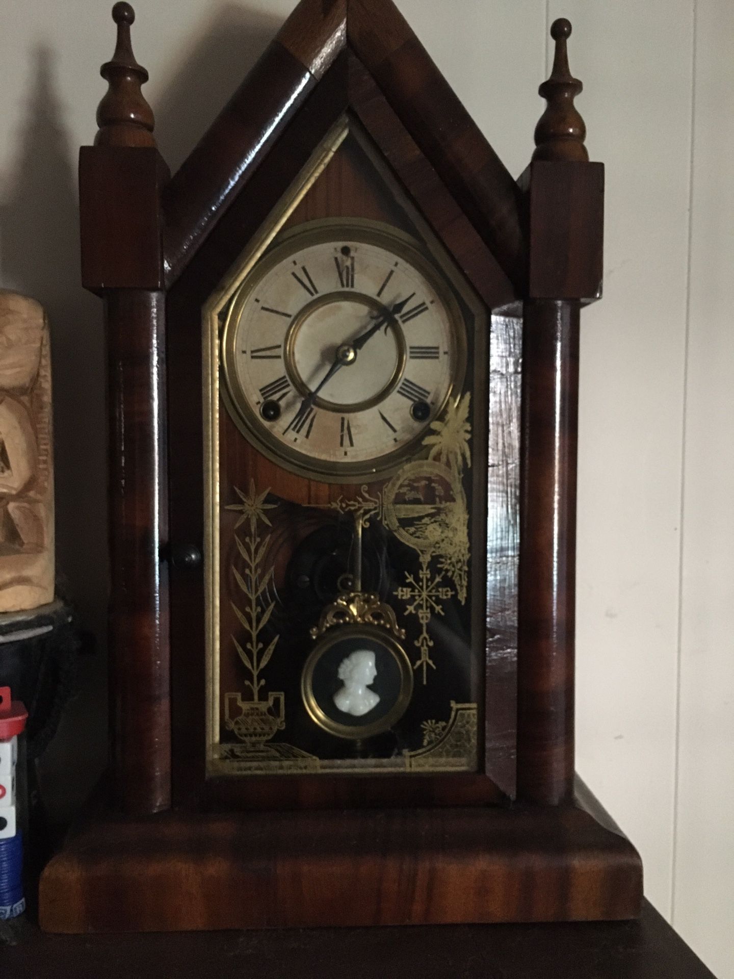 “make Offer” 1890 Ingraham Steeple Clock