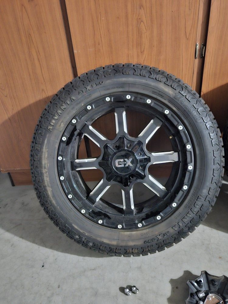 20 In Kmc Xd Rims And Tires 1100 Miles Obo Or Trade For Riding Tractor And 2nd Amendment Stuff 