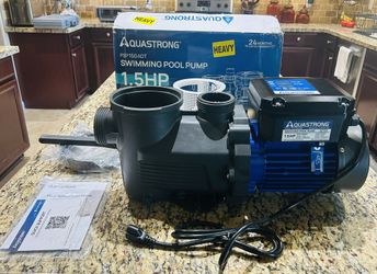 AQUASTRONG 1.5 HP Dual Speed Pool Pump with Timer (Model: PSP150ADT)