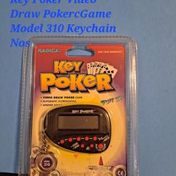 New Sealed Radica Key Poker Video Draw PokercGame Model 310 Key Chain-$8.00