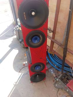 caja de voz con 10s and 8s midrange speakers