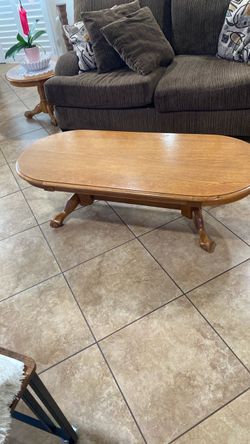 Coffee table and two end tables
