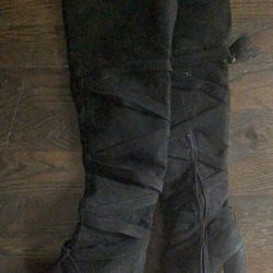 Over The Knee Black Boots 