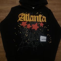 Black Atlanta Spider Hoodie 