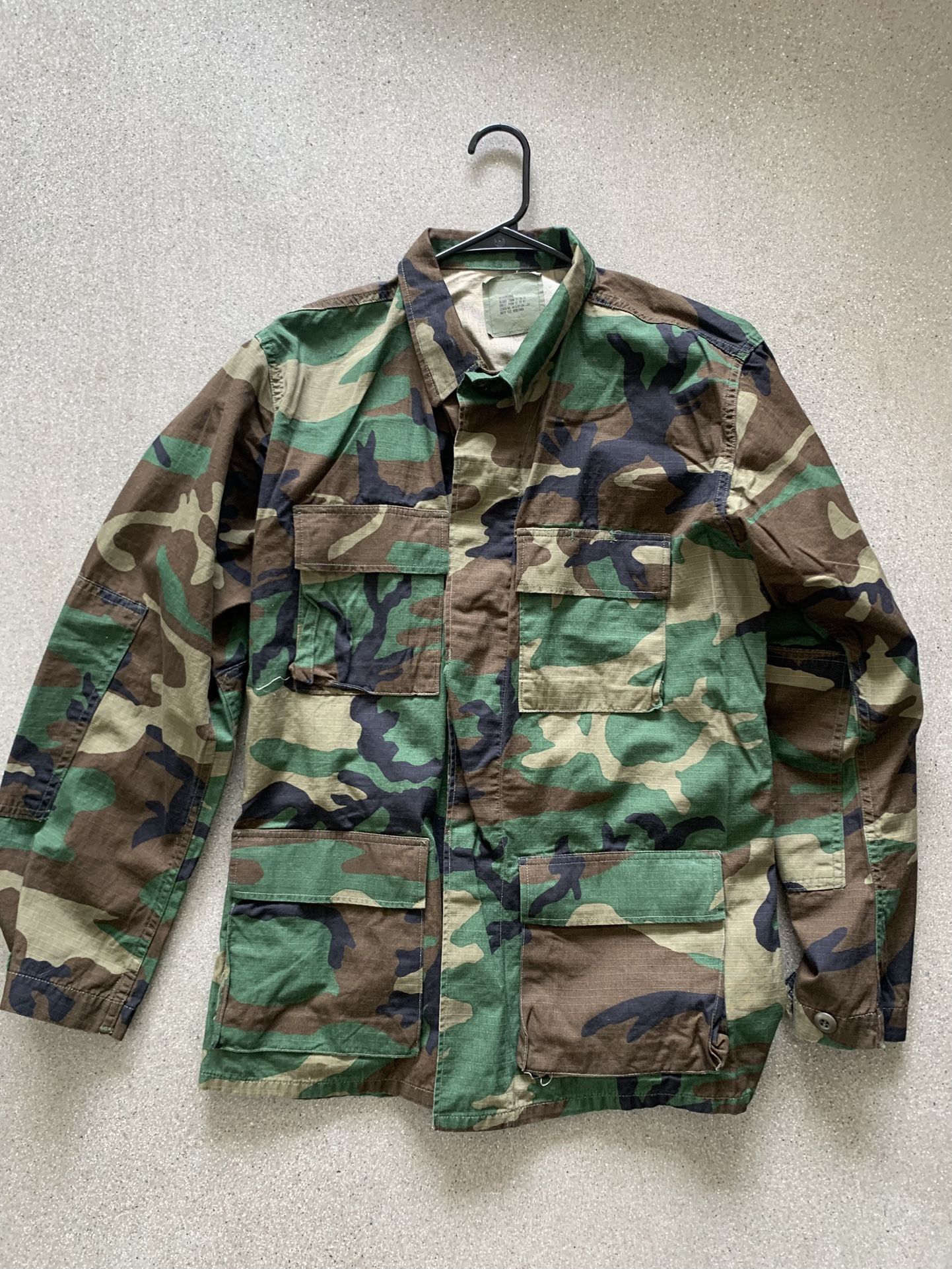 Camo Military Surplus Safari Shirt Jacket
