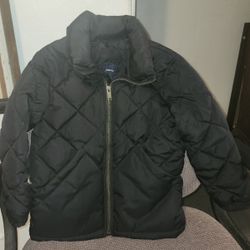 New Gap Kids Black Puffer Jacket, Size XS (4-5)