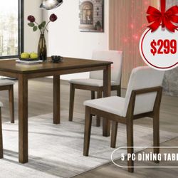 5 Pc Dining Table 