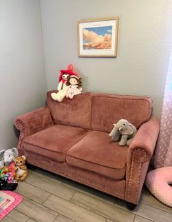 Pink couch
