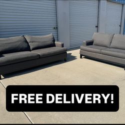 FREE DELIVERY || Room & Board Sofa Loveseat Set