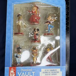Disneyland 70th Vault Ornament Set Figural 7pc Collection New