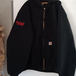 Carhartt J131 Men's Active Jacket Thermal Lined Size: 3XL Black Canvas
