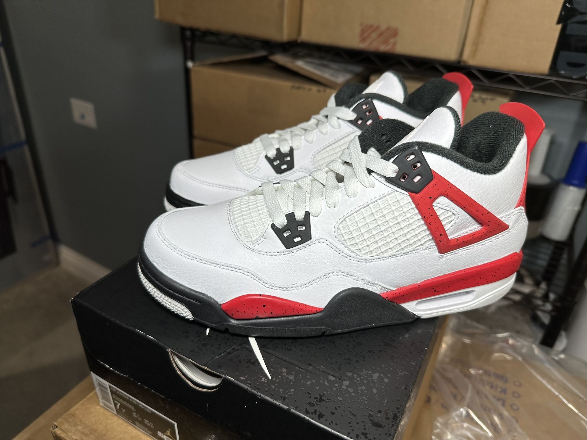 Jordan 4s Red Cement 7Y