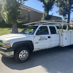 Chevy Silverado 3500 6.0 Dually Utility Truck Service Bed Work Truck Commercial 
