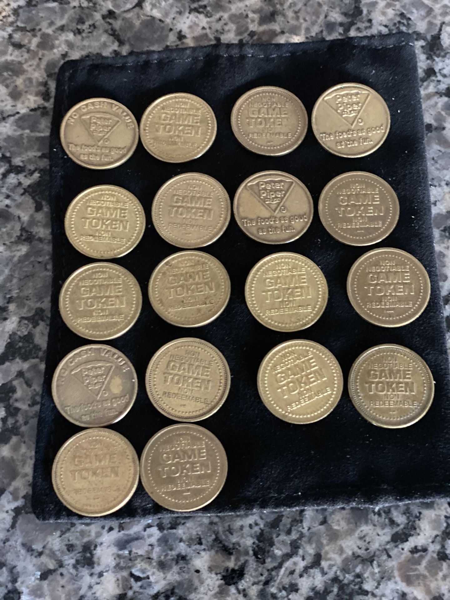 Peter Piper Pizza Vintage Game Tokens